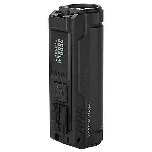 IMALENT BL50 EDC 손전등 3600 루멘 Cree XHP50 HI LED C타입 충전식 듀얼 광원 캠핑 작업등 블랙